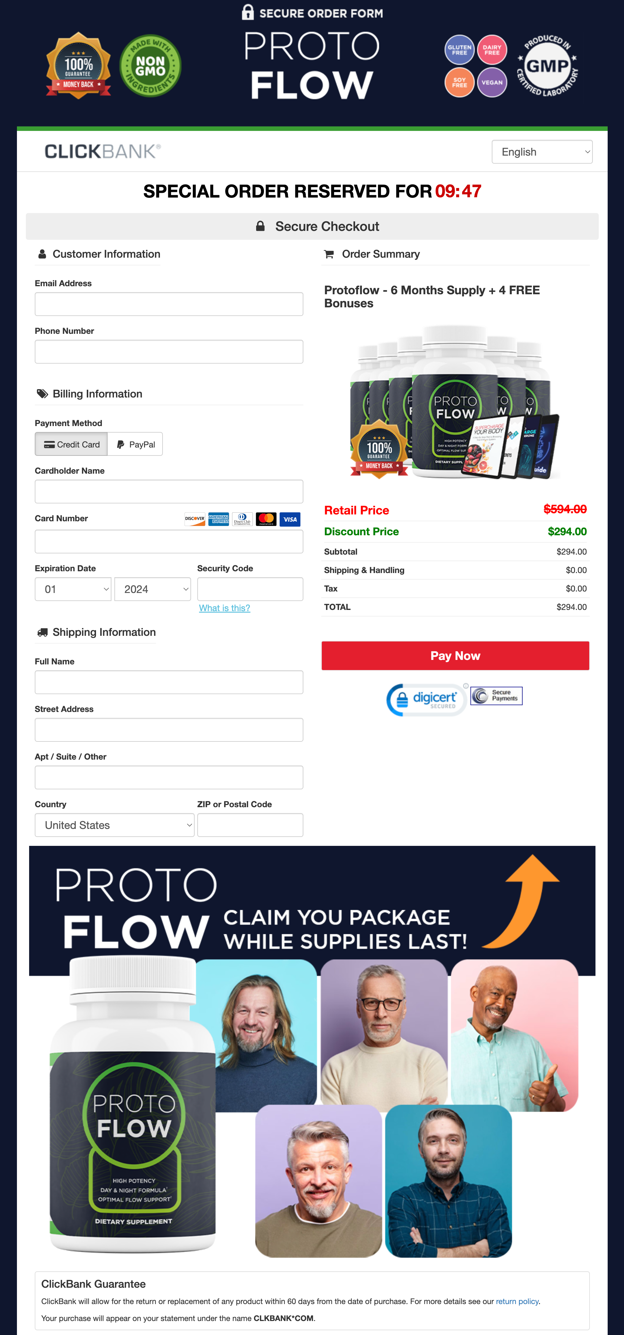 ProtoFlow-order-page